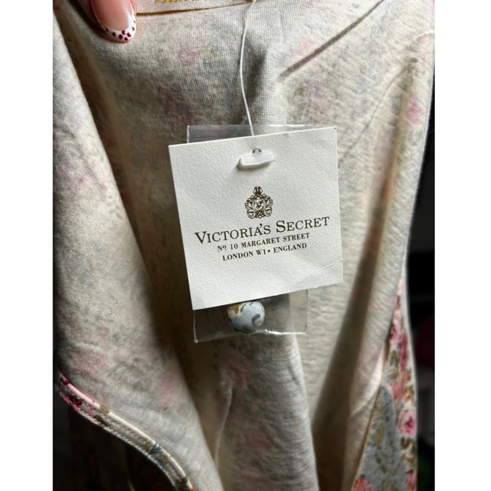 Vintage Gold label Victorias Secret Floral Vest Button Cottagecore M NWT RARE - Picture 8 of 8